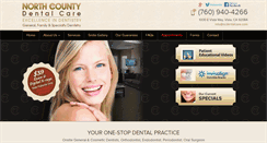 Desktop Screenshot of ncdentalcare.com